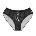 UV Stamp Monogram Logo Women's Briefs | Crescent Moon Starry Design