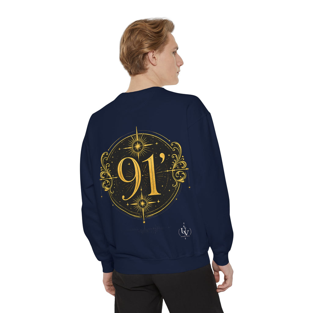 New! UV Graphics Established 91 vintage crest Sweatshirt | 91 compass back graphic