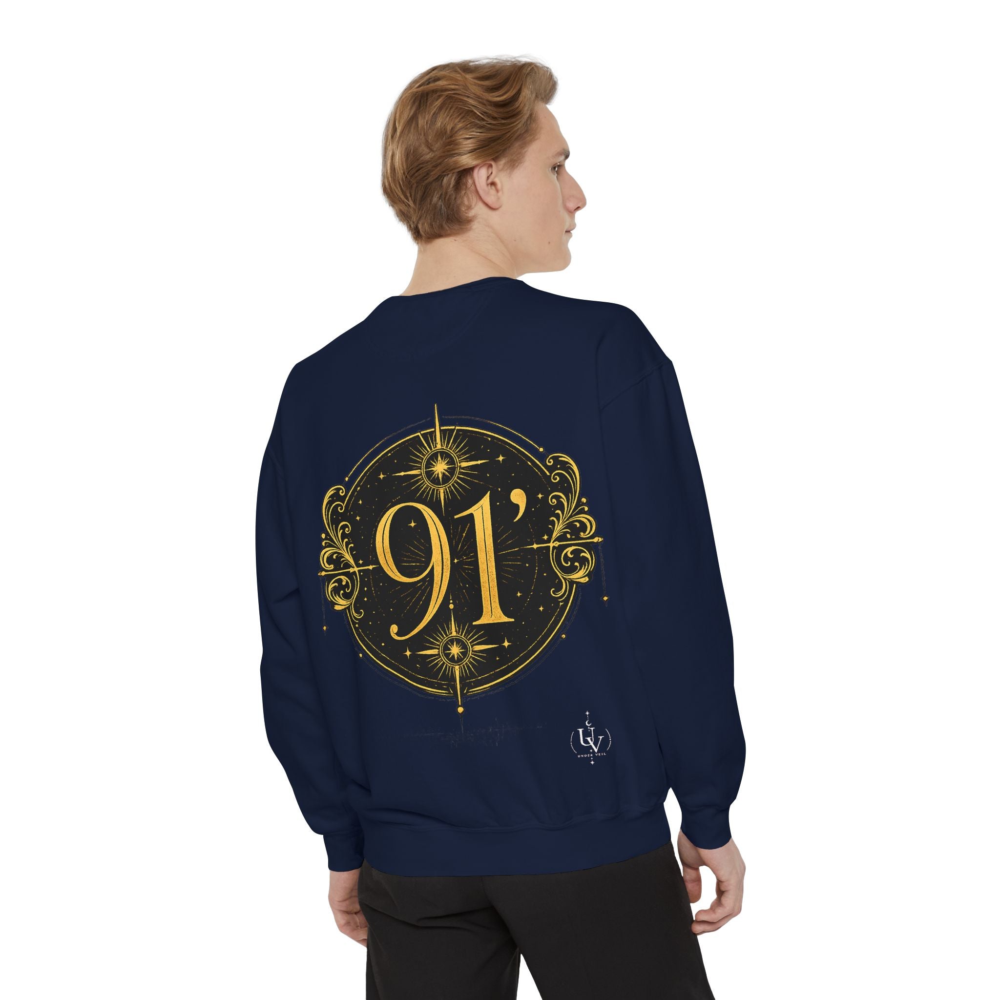 New! UV Graphics Established 91 vintage crest Sweatshirt | 91 compass back graphic