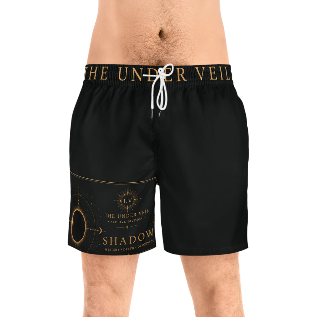 UV Adam Shadow celestial figure Swim Shorts | lunar phase graphic