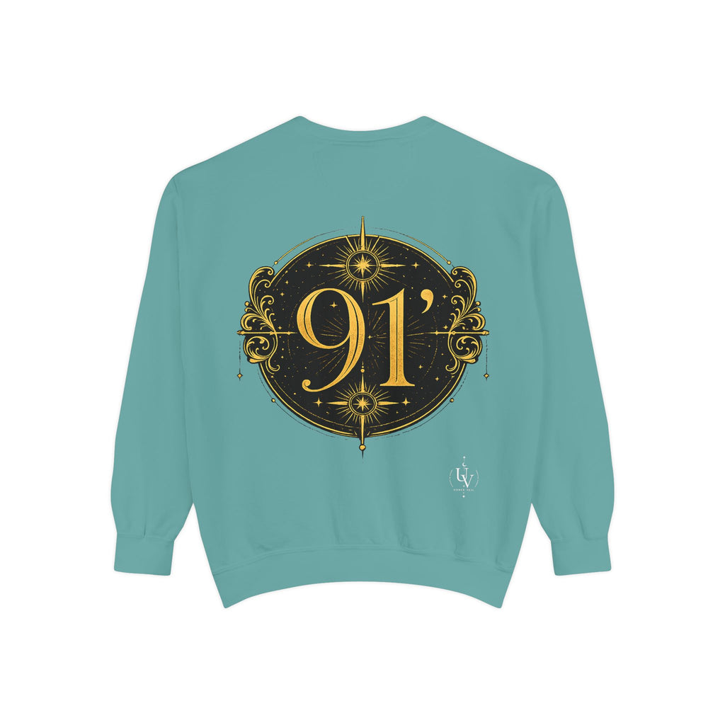 New! UV Graphics Established 91 vintage crest Sweatshirt | 91 compass back graphic