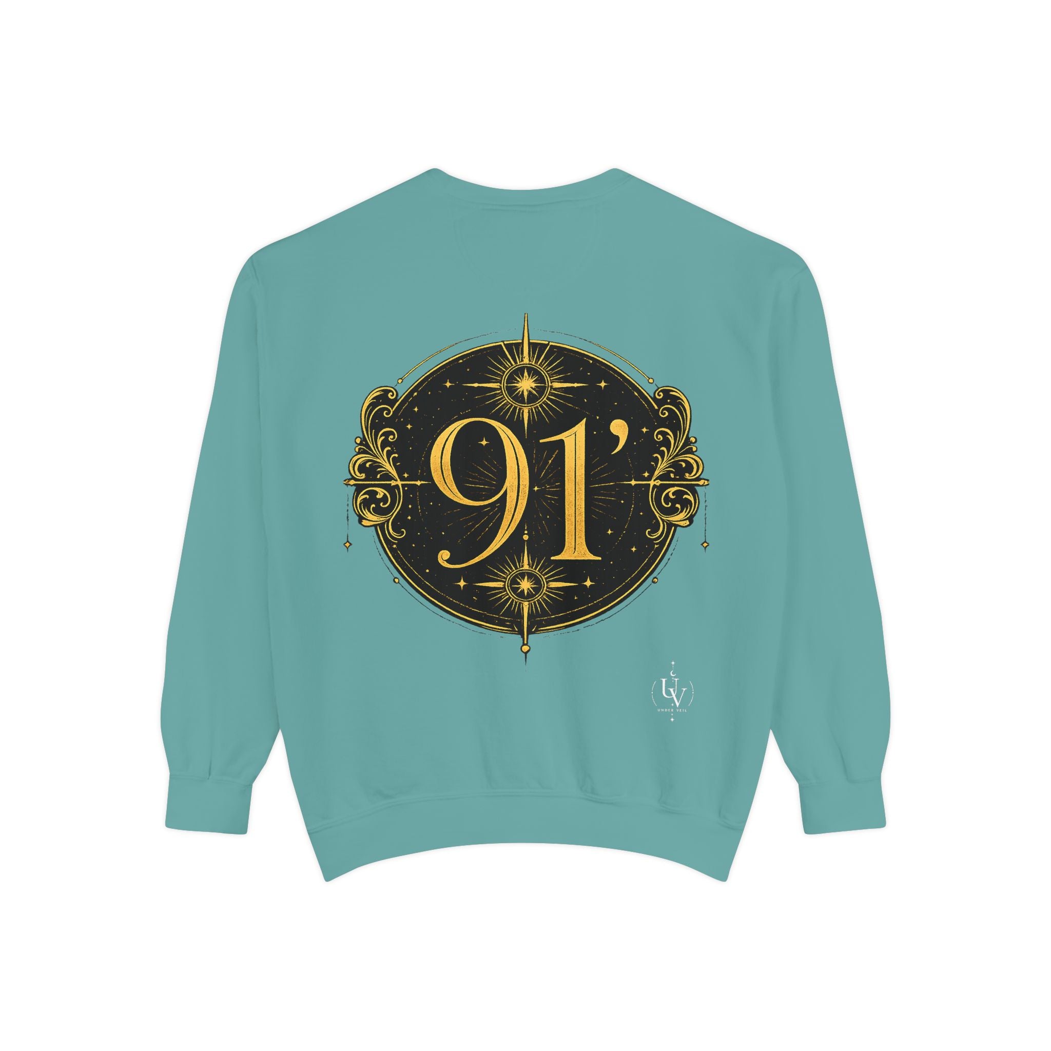 New! UV Graphics Established 91 vintage crest Sweatshirt | 91 compass back graphic