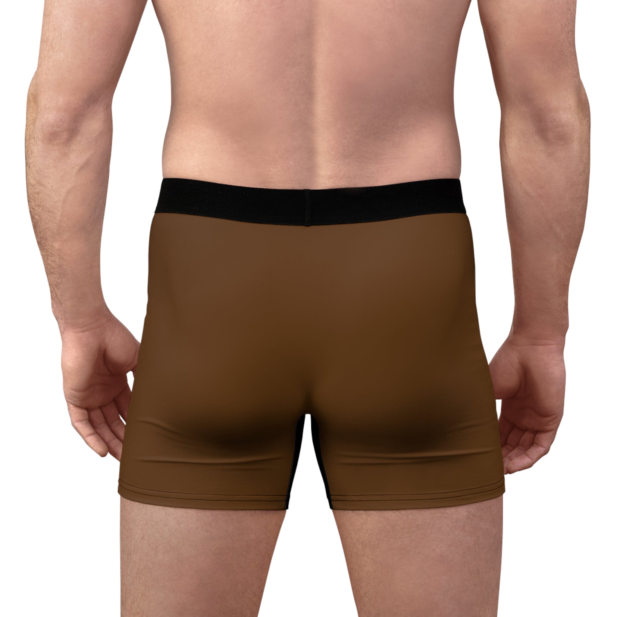 New! UV Stamp Bronze Trident Pattern Boxer Briefs | All-Over Print