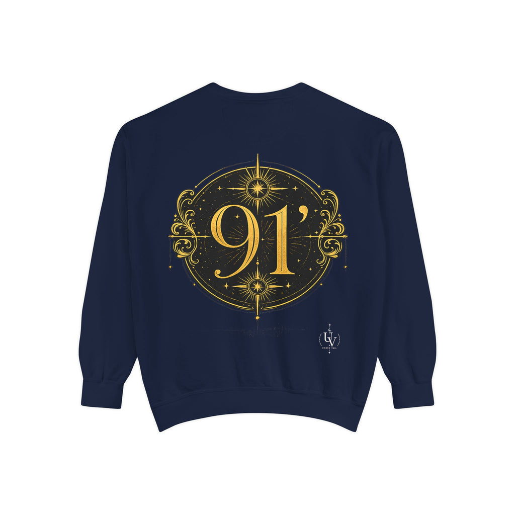 New! UV Graphics Established 91 vintage crest Sweatshirt | 91 compass back graphic