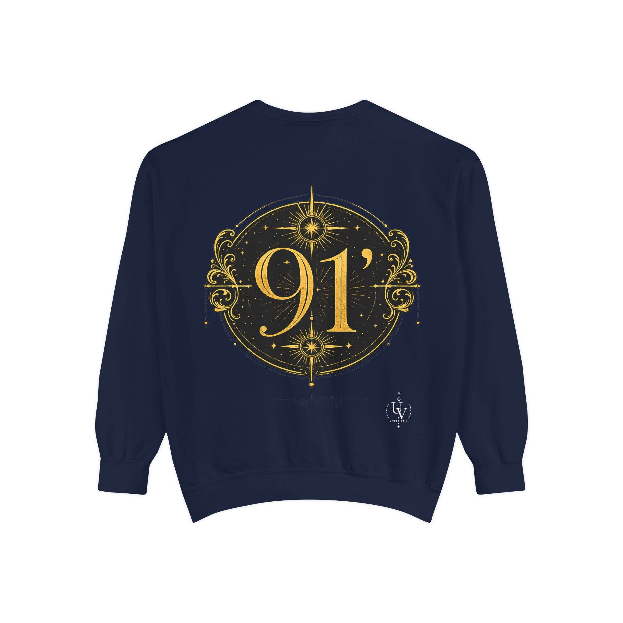 New! UV Graphics Established 91 vintage crest Sweatshirt | 91 compass back graphic