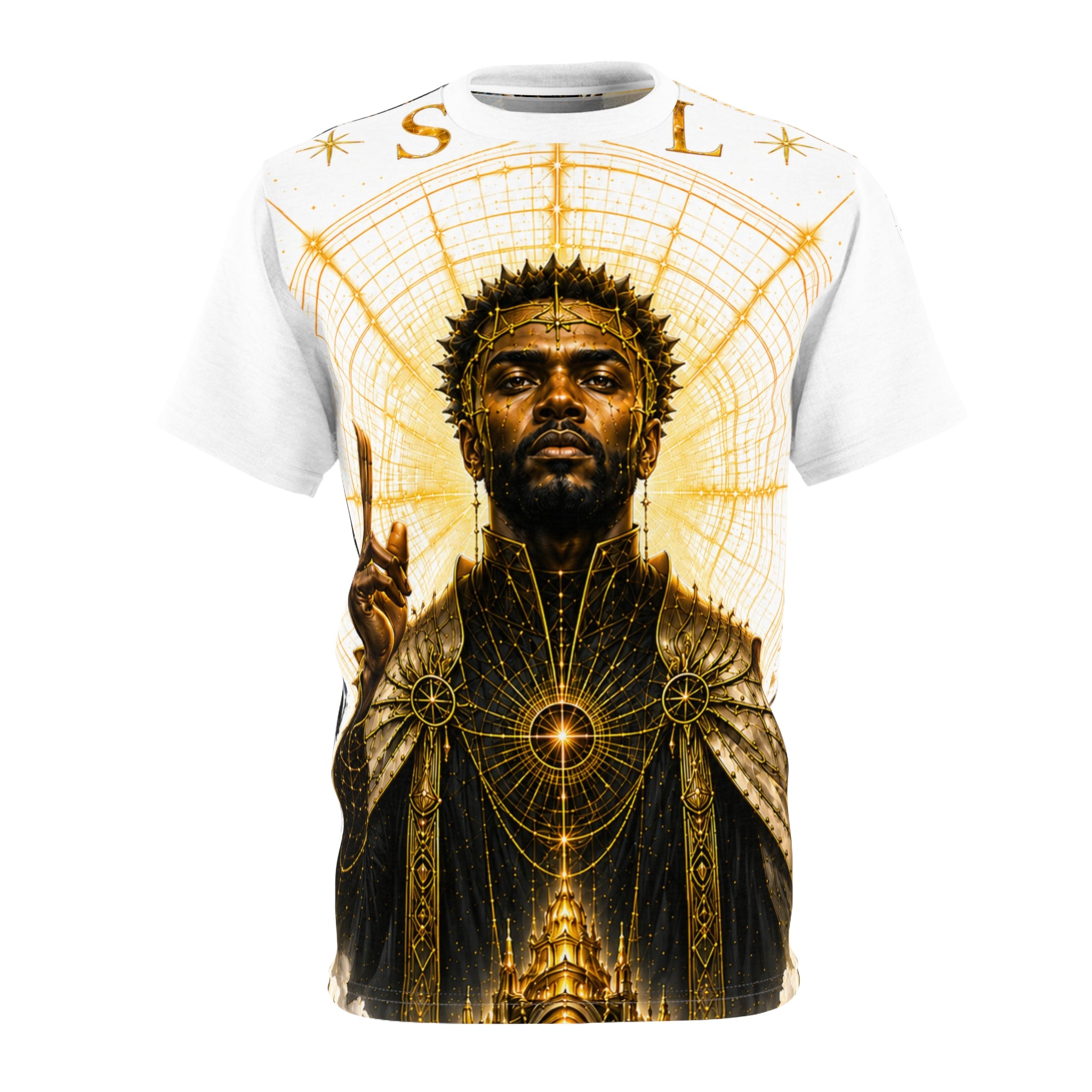 SOL Golden Halo Tee | Divine Celestial Fantasy Shirt | First Light Collection