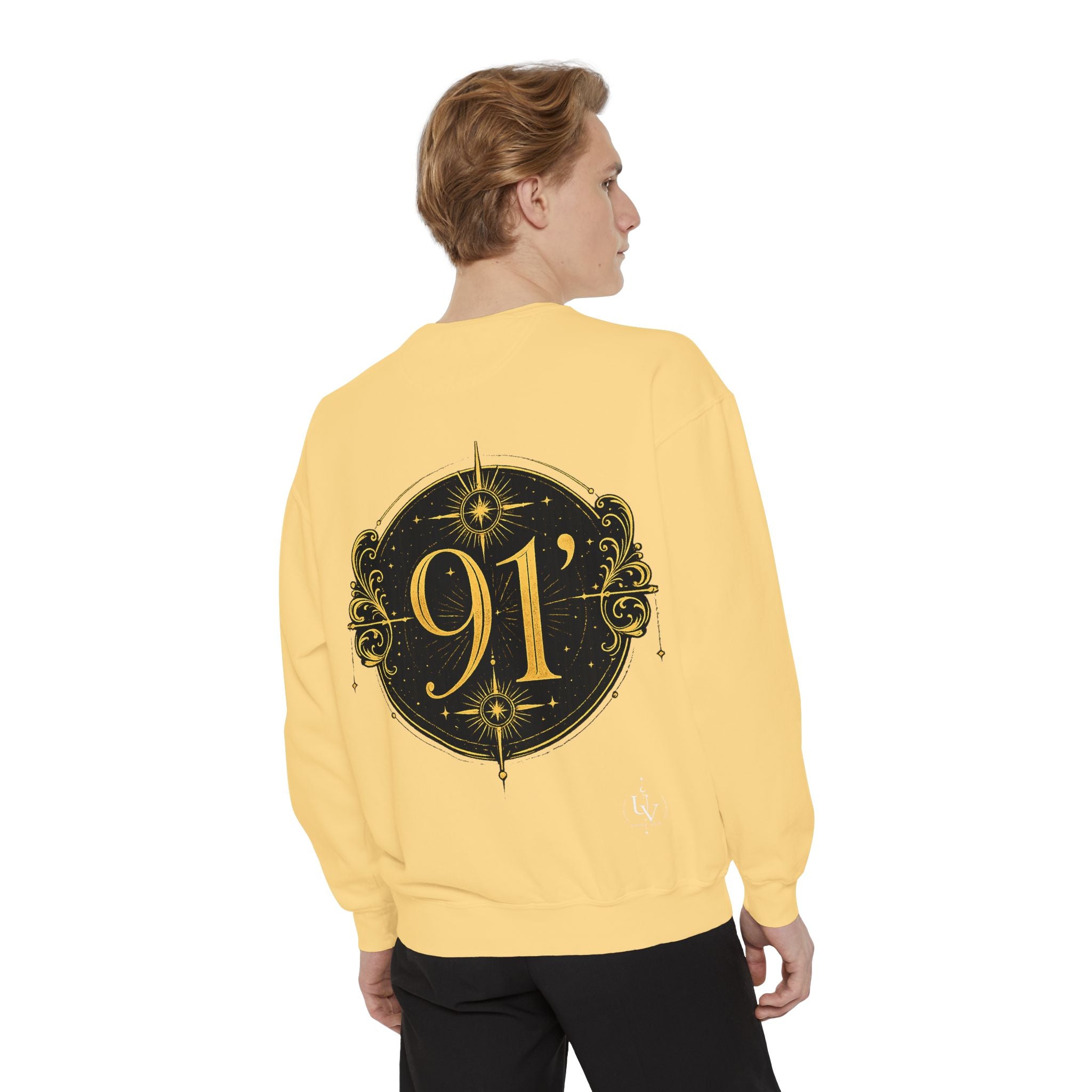 New! UV Graphics Established 91 vintage crest Sweatshirt | 91 compass back graphic