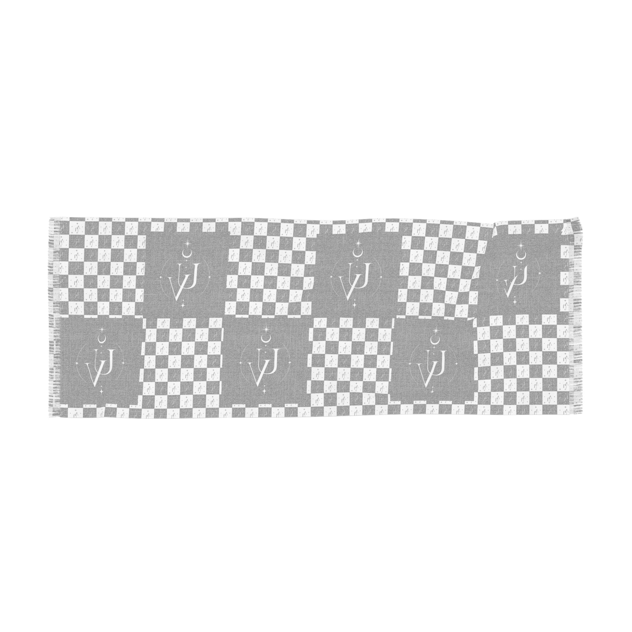 UV Signature Checkerboard Monogram Light Scarf