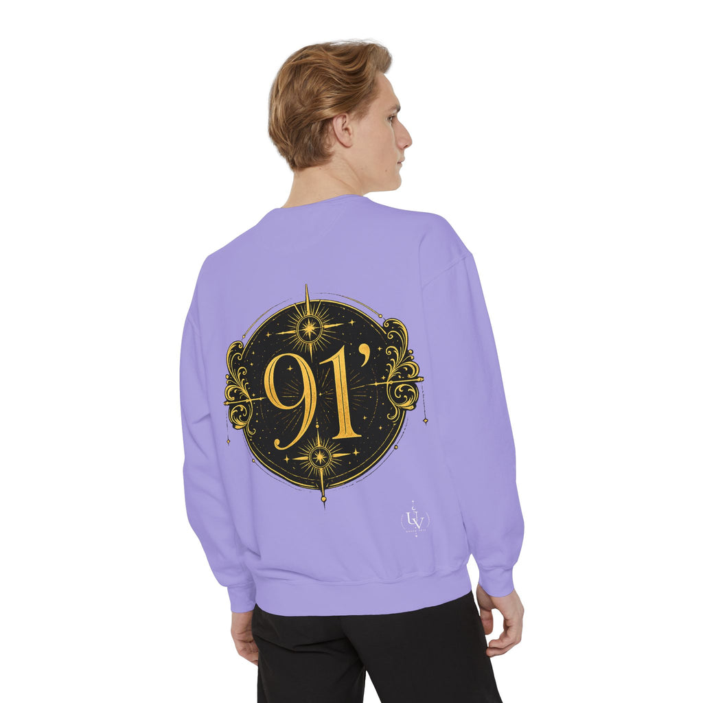 New! UV Graphics Established 91 vintage crest Sweatshirt | 91 compass back graphic