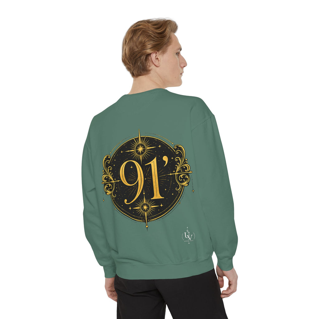 New! UV Graphics Established 91 vintage crest Sweatshirt | 91 compass back graphic