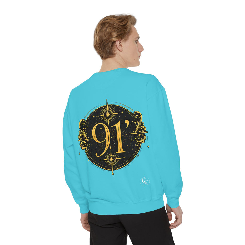 New! UV Graphics Established 91 vintage crest Sweatshirt | 91 compass back graphic