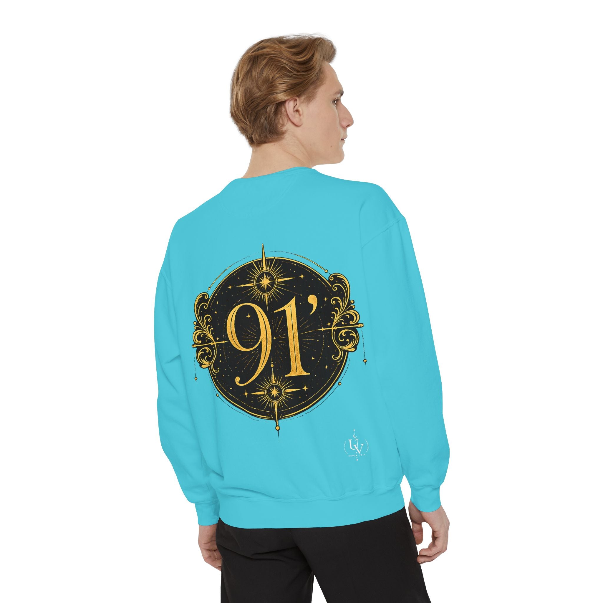 New! UV Graphics Established 91 vintage crest Sweatshirt | 91 compass back graphic