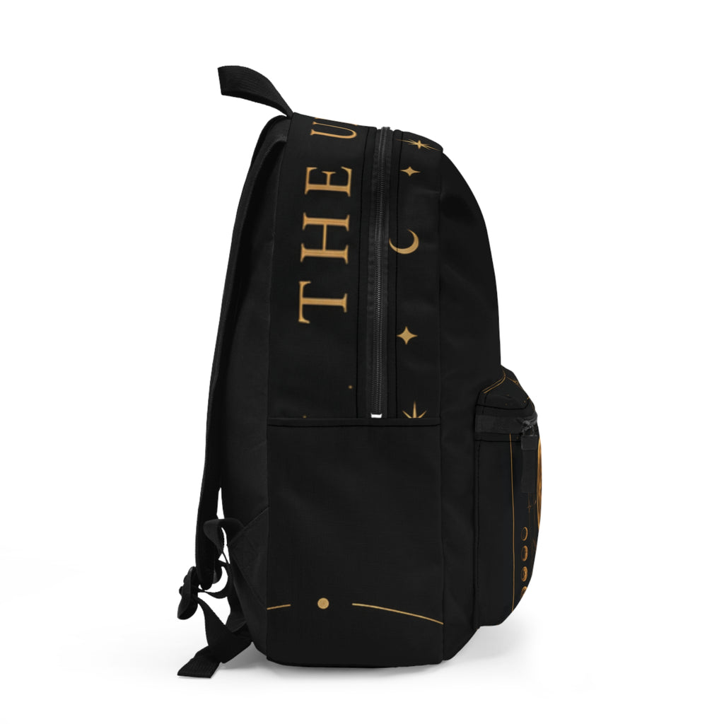 UV stamp pattern Backpack | celestial moons & stars