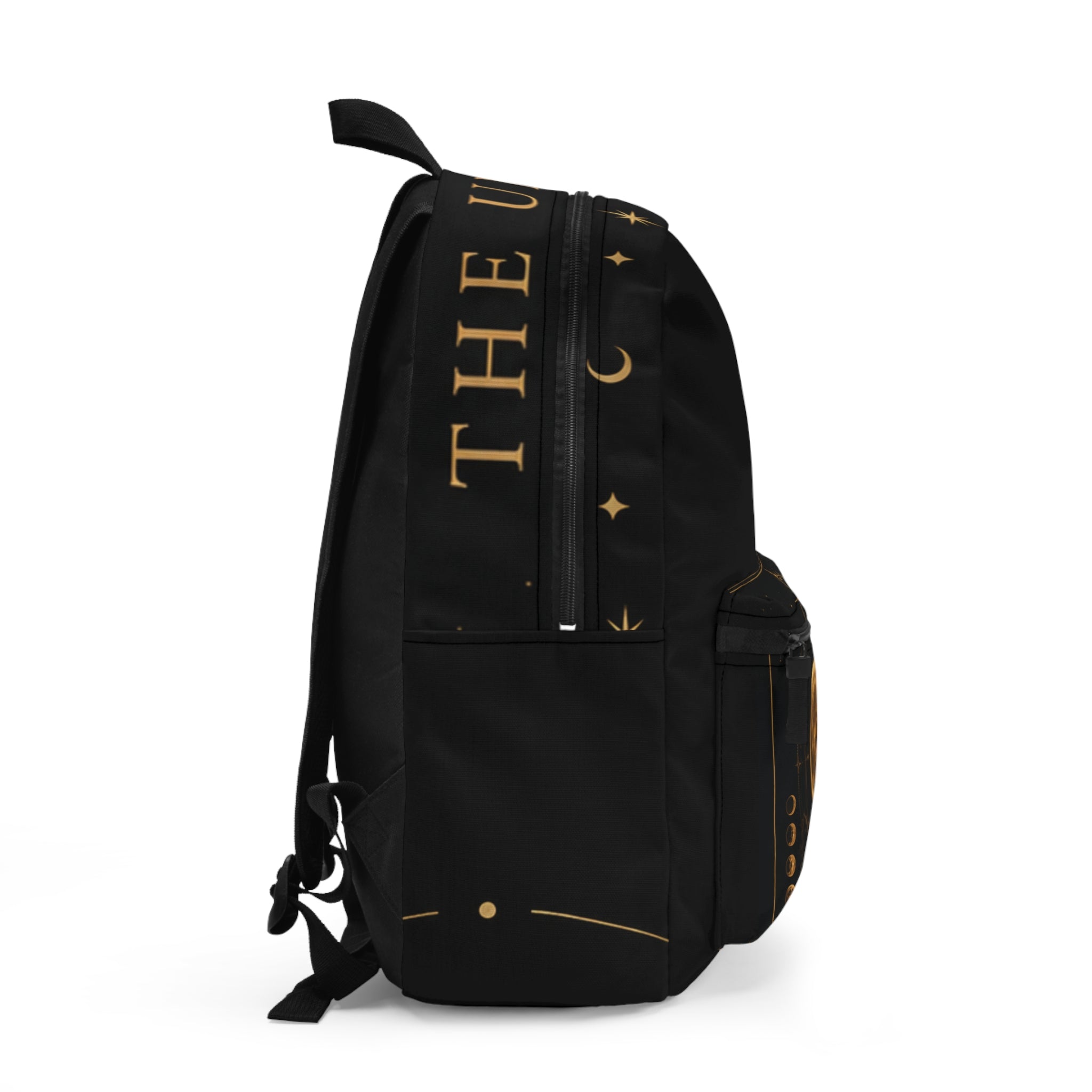UV stamp pattern Backpack | celestial moons & stars
