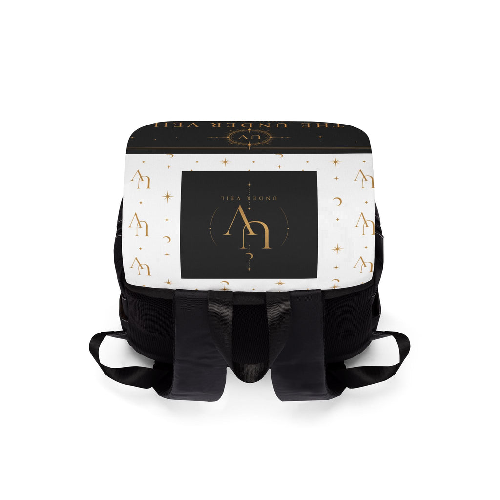 UV Stamp logo Backpack | Black Patterned Backpack
