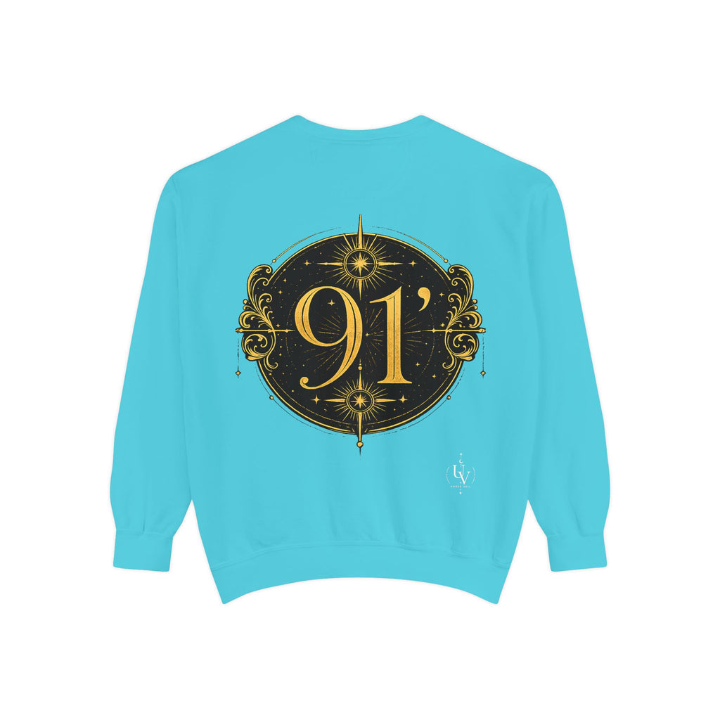 New! UV Graphics Established 91 vintage crest Sweatshirt | 91 compass back graphic