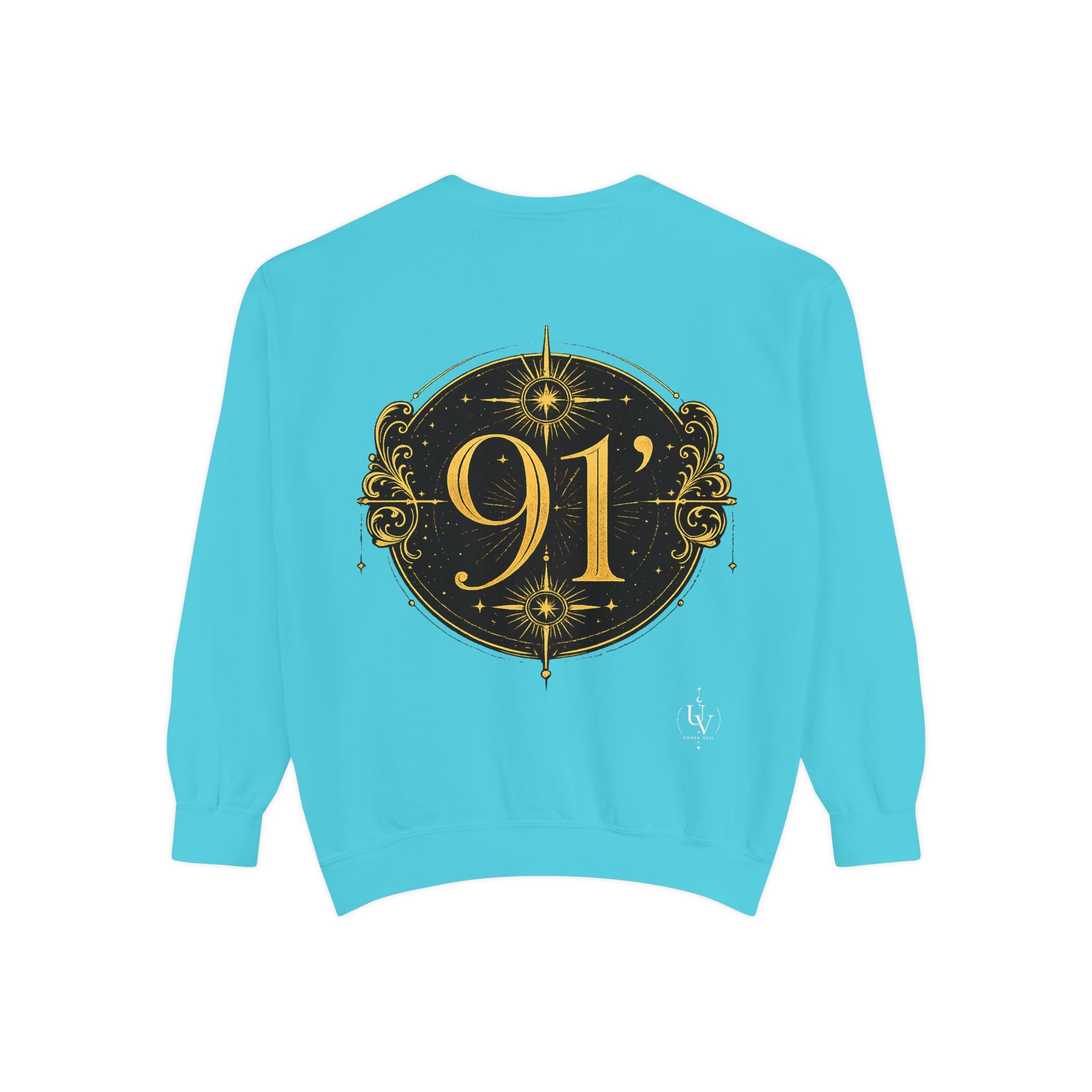 New! UV Graphics Established 91 vintage crest Sweatshirt | 91 compass back graphic