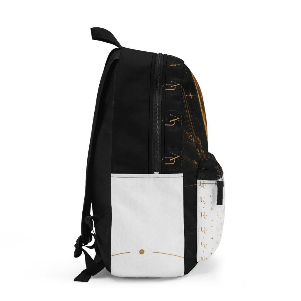 UV Stamp logo pattern Backpack | celestial moons stars logo