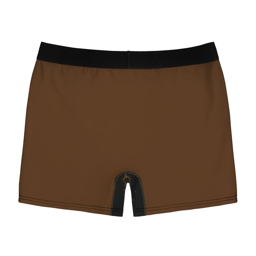 New! UV Stamp Bronze Trident Pattern Boxer Briefs | All-Over Print