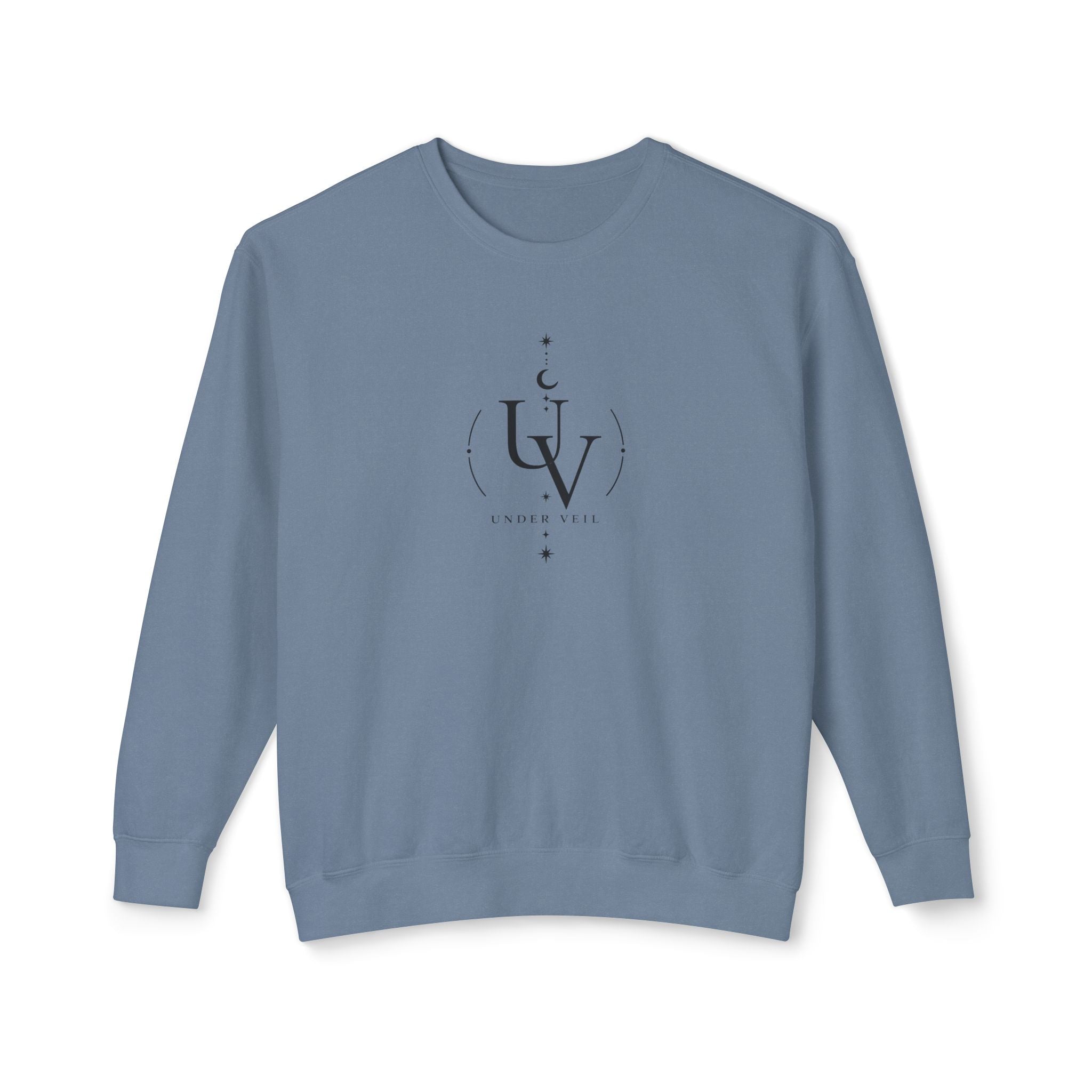 New! UV Graphics Dragon Eye Crewneck Sweatshirt | Minimal Rune Front, Dark Dragon Eye Back