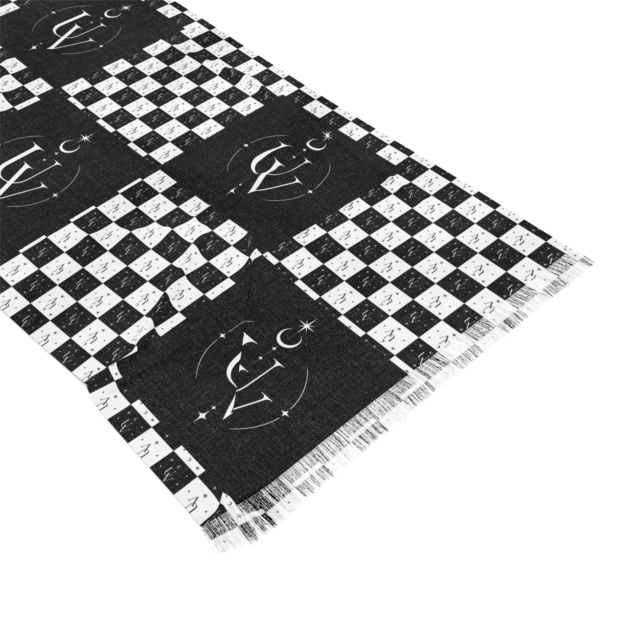 UV Signature Checkerboard Monogram Light Scarf