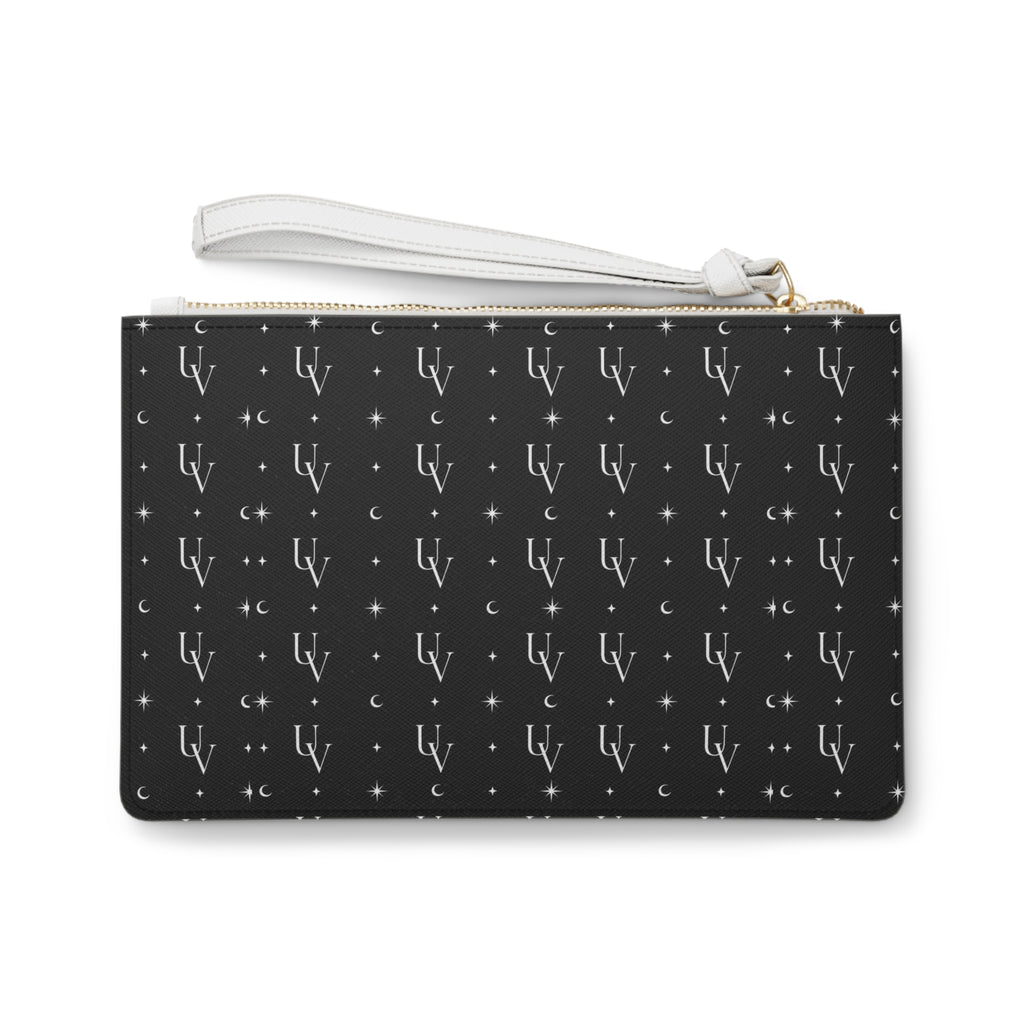 UV Stamp Monogram clutch bag | celestial moon logo wristlet