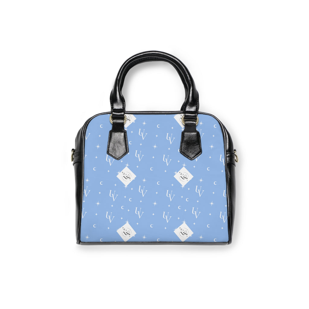 UV signature New Realm Blue  Shoulder Handbag | Pastel Botanical Print