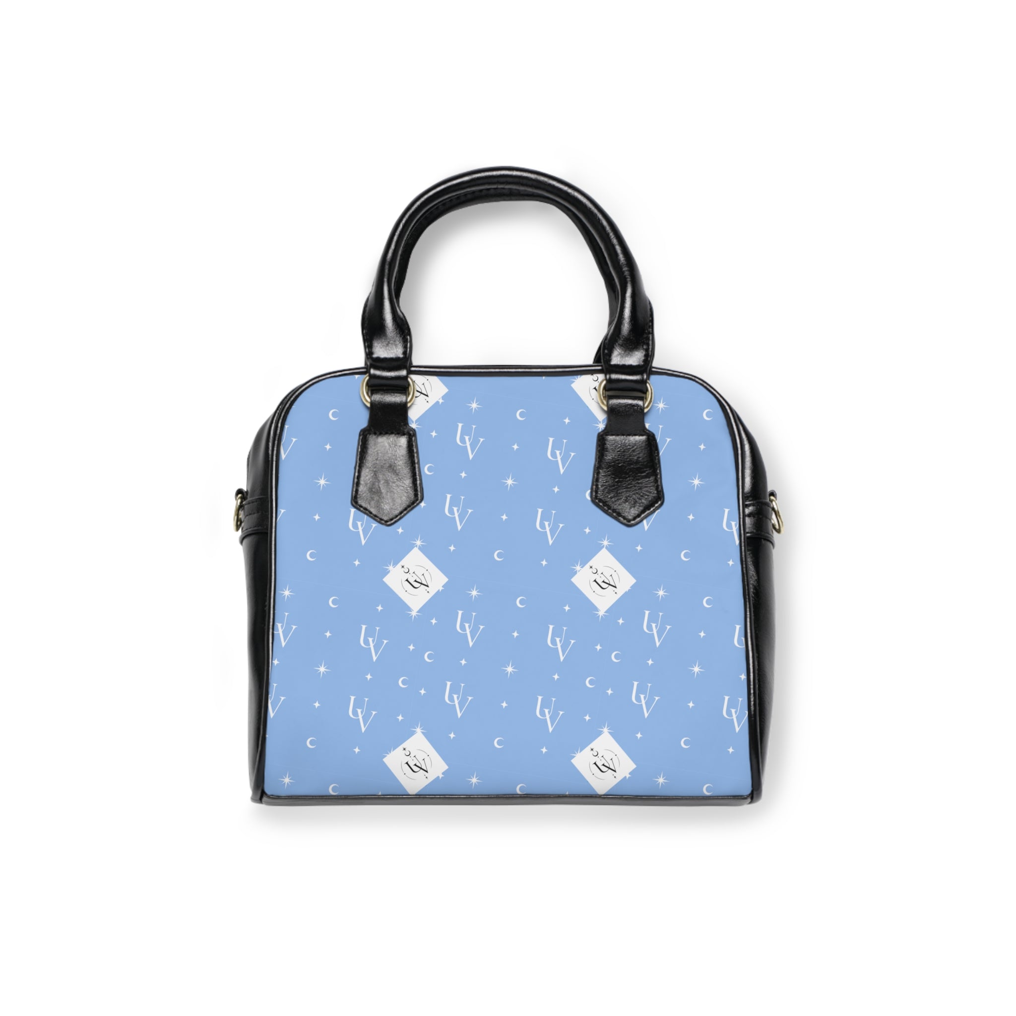UV signature New Realm Blue  Shoulder Handbag | Pastel Botanical Print