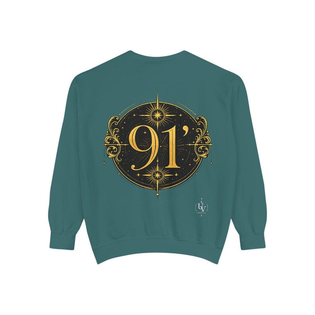 New! UV Graphics Established 91 vintage crest Sweatshirt | 91 compass back graphic