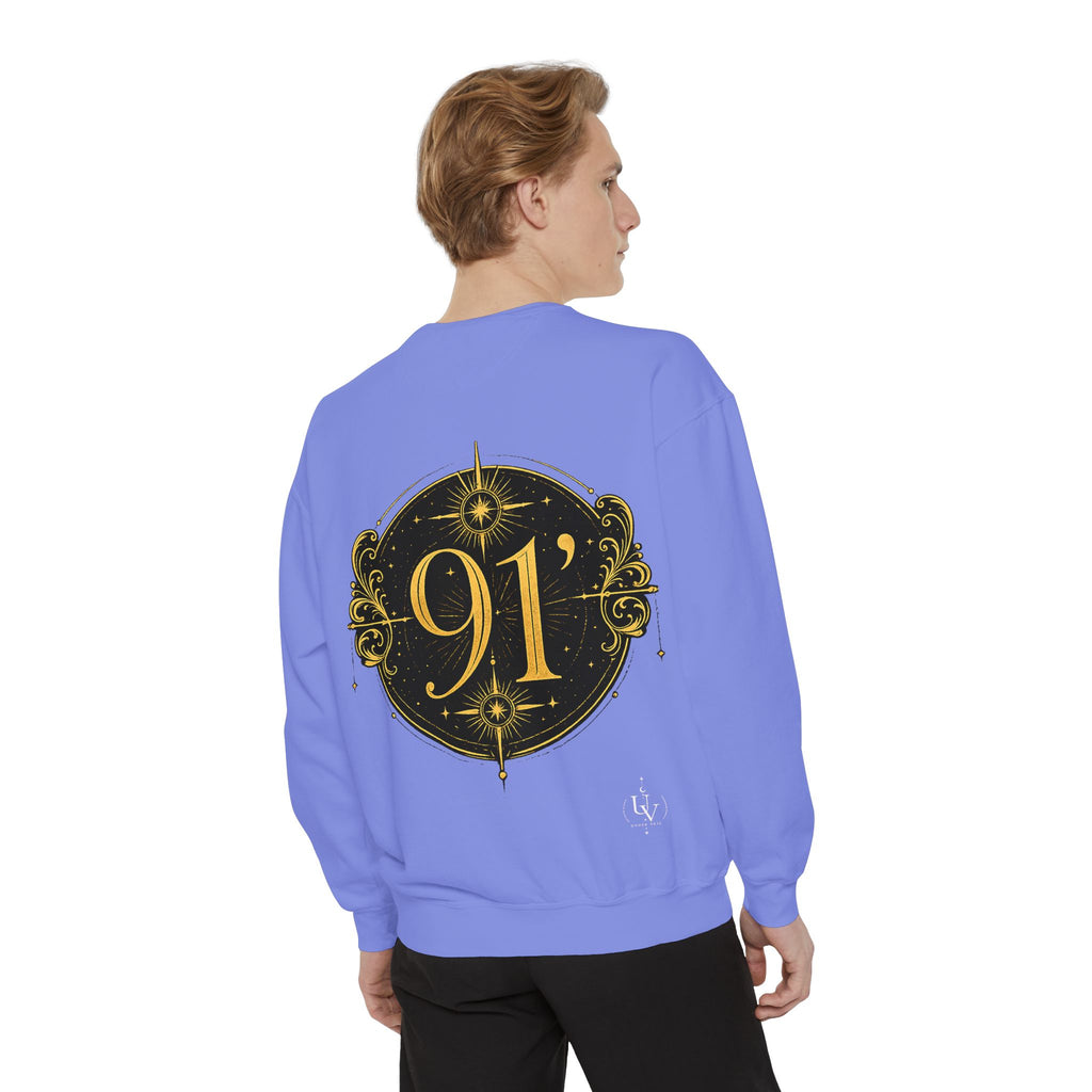 New! UV Graphics Established 91 vintage crest Sweatshirt | 91 compass back graphic