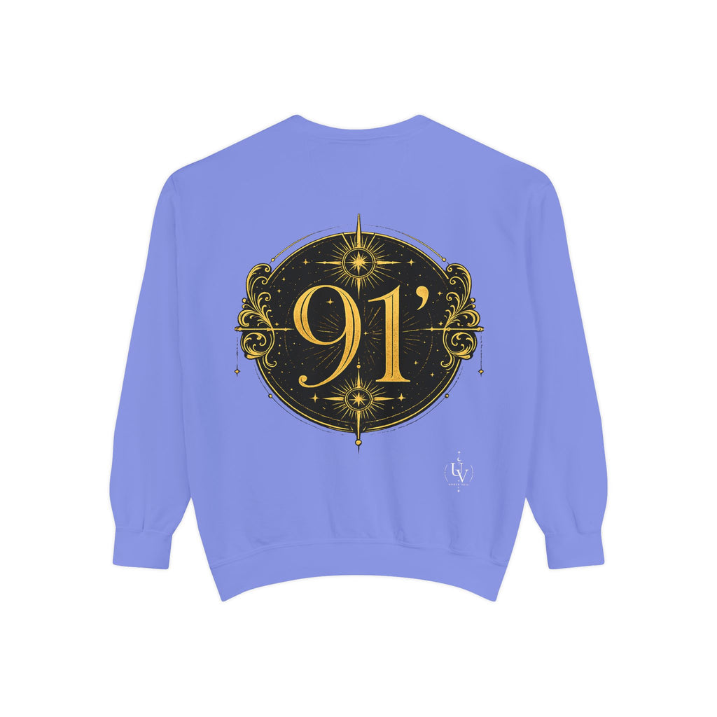New! UV Graphics Established 91 vintage crest Sweatshirt | 91 compass back graphic