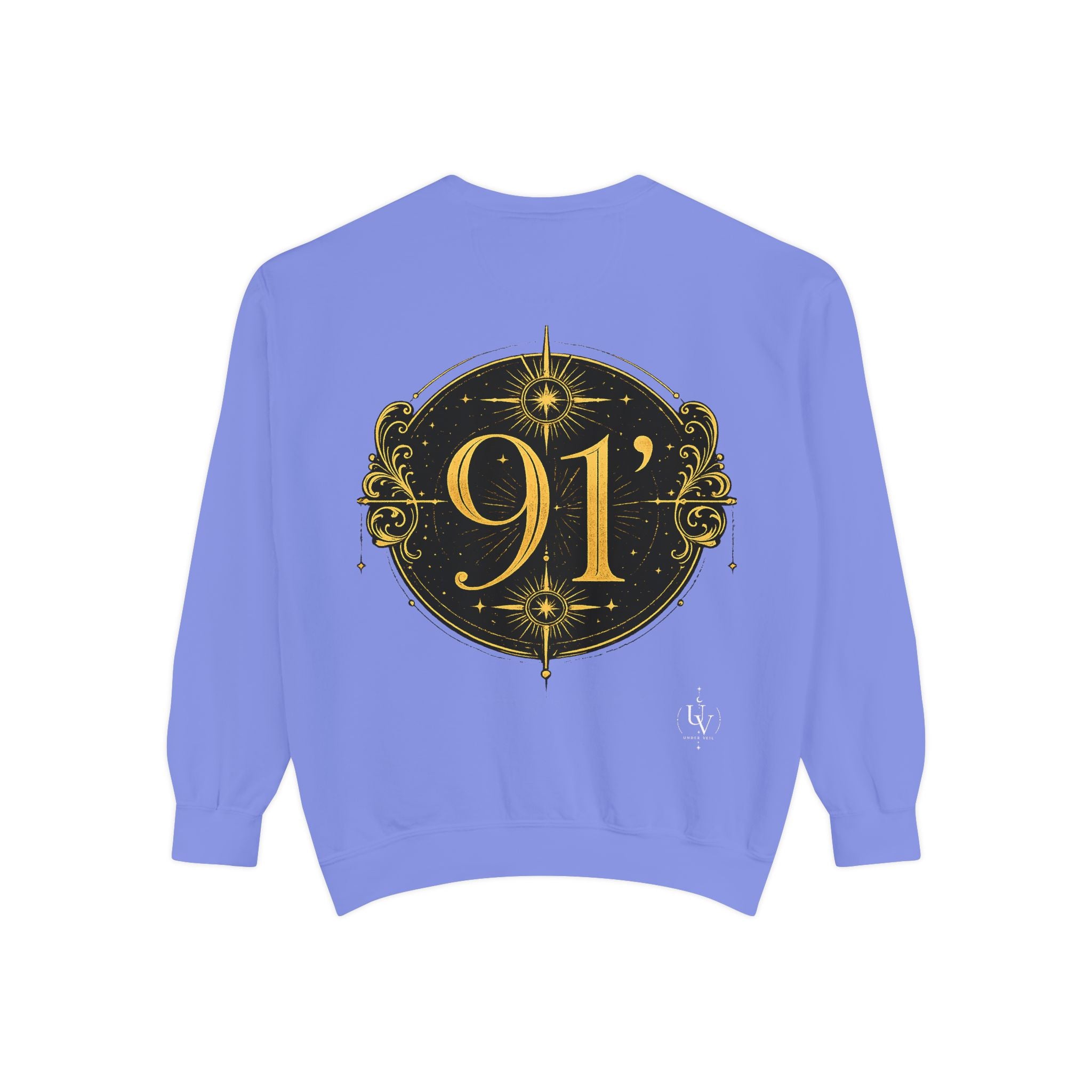 New! UV Graphics Established 91 vintage crest Sweatshirt | 91 compass back graphic