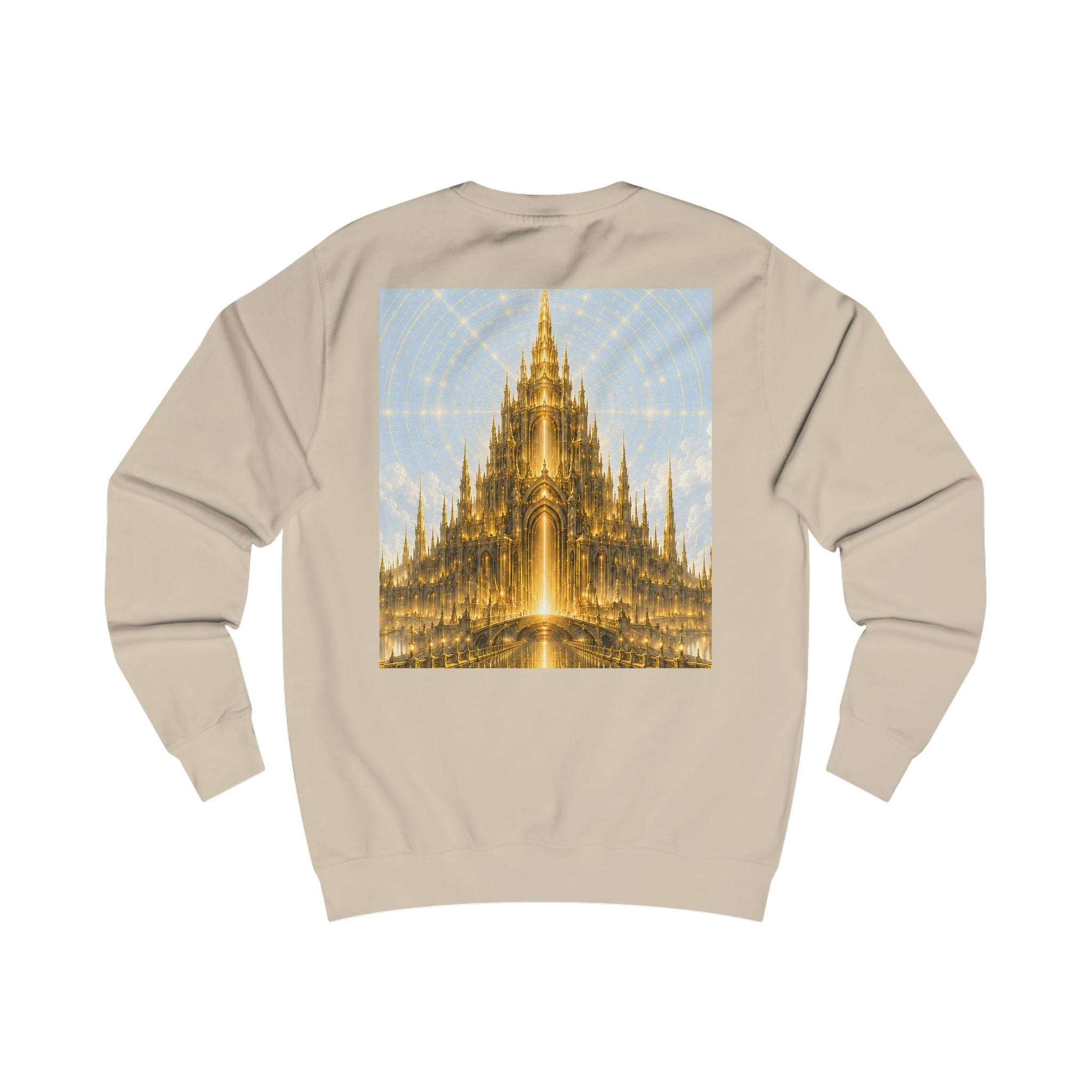 Sol Golden King Sweatshirt — Regal Sun-Inspired Graphic Crewneck