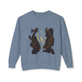 New! UV Dragon Eye Crewneck Sweatshirt — Mystical Gold Sigil Graphic