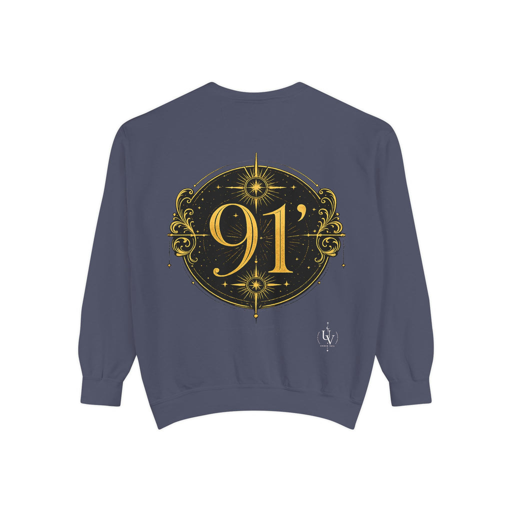 New! UV Graphics Established 91 vintage crest Sweatshirt | 91 compass back graphic