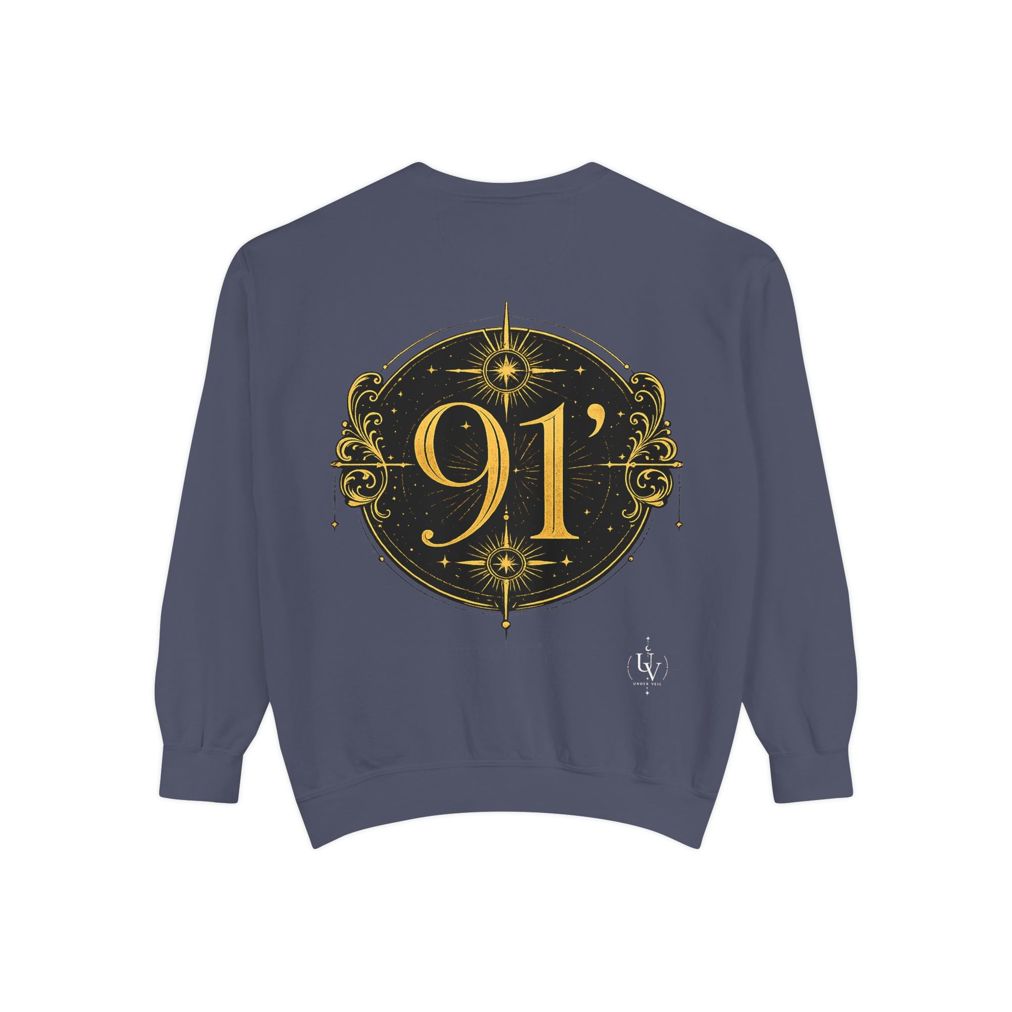 New! UV Graphics Established 91 vintage crest Sweatshirt | 91 compass back graphic