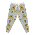Celestial Cathedral Joggers — Blue & Gold Cosmic Athletic Pants