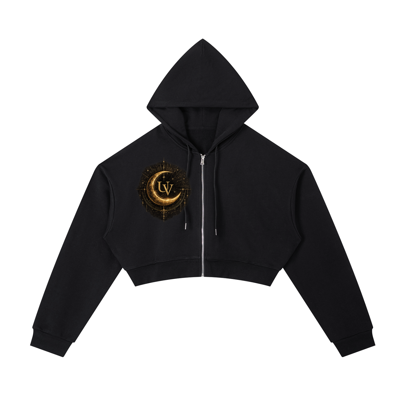 Fantasy,Streetwear,Classy,Black,Gold,Moonlight