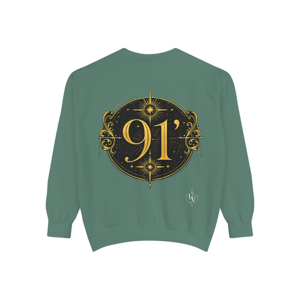 New! UV Graphics Established 91 vintage crest Sweatshirt | 91 compass back graphic