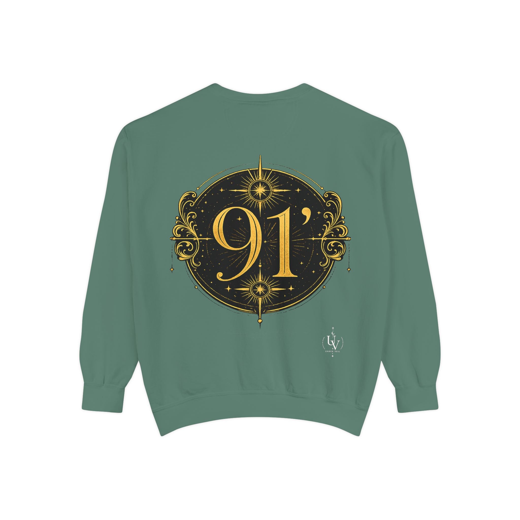 New! UV Graphics Established 91 vintage crest Sweatshirt | 91 compass back graphic