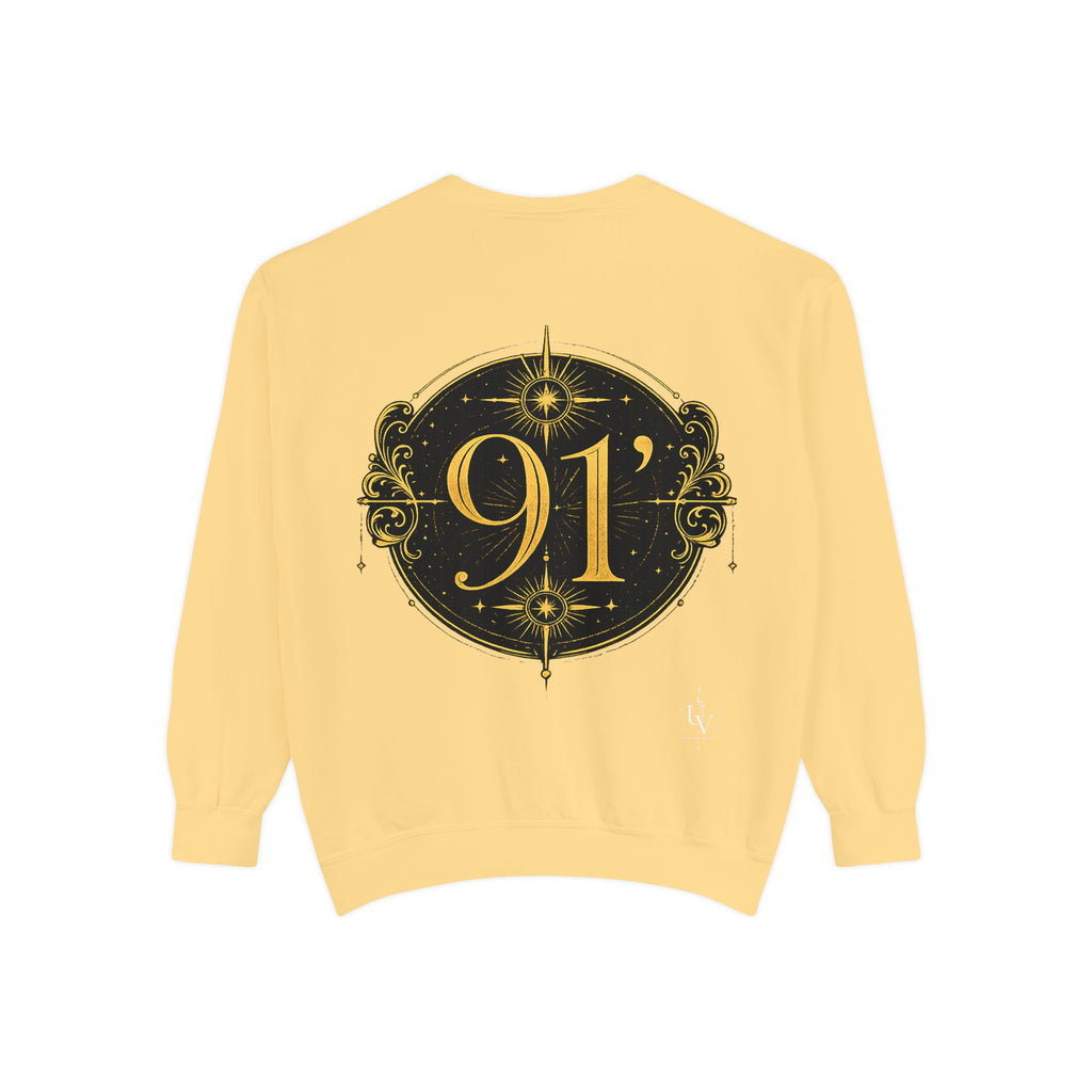 New! UV Graphics Established 91 vintage crest Sweatshirt | 91 compass back graphic