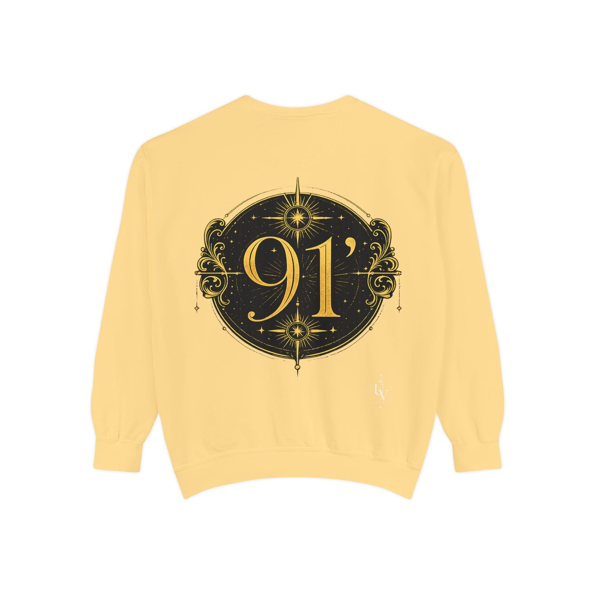 New! UV Graphics Established 91 vintage crest Sweatshirt | 91 compass back graphic
