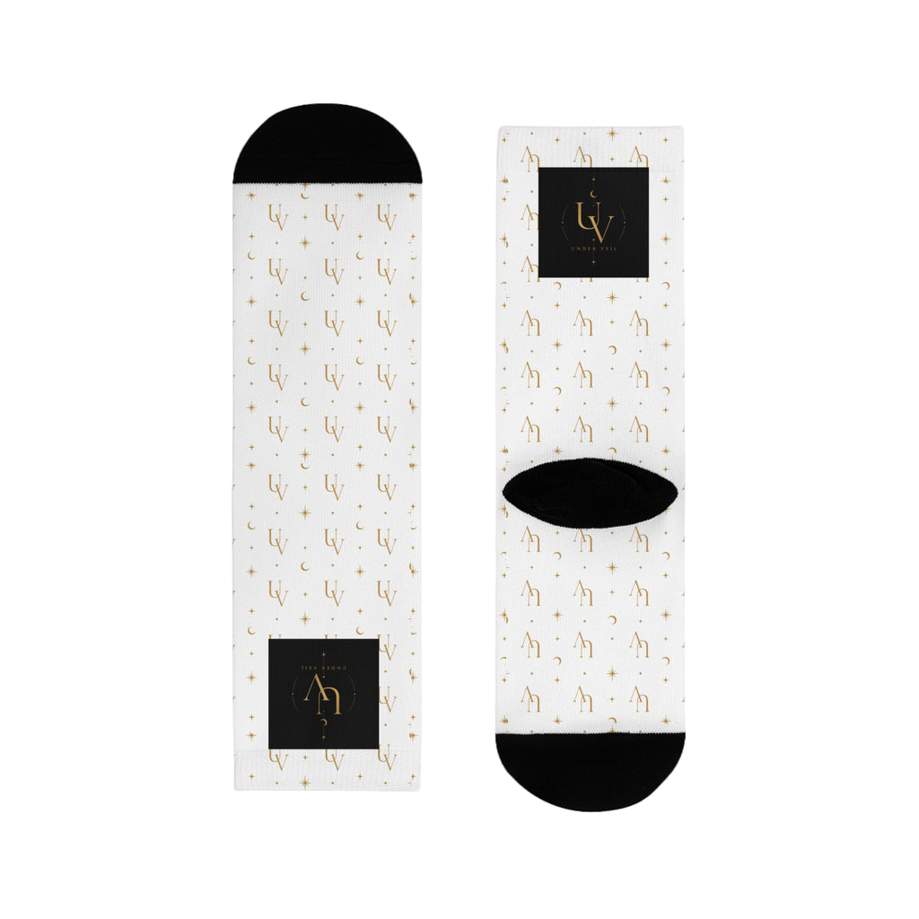 Uv stamp Crew Socks | Sublimated Animal Print Socks