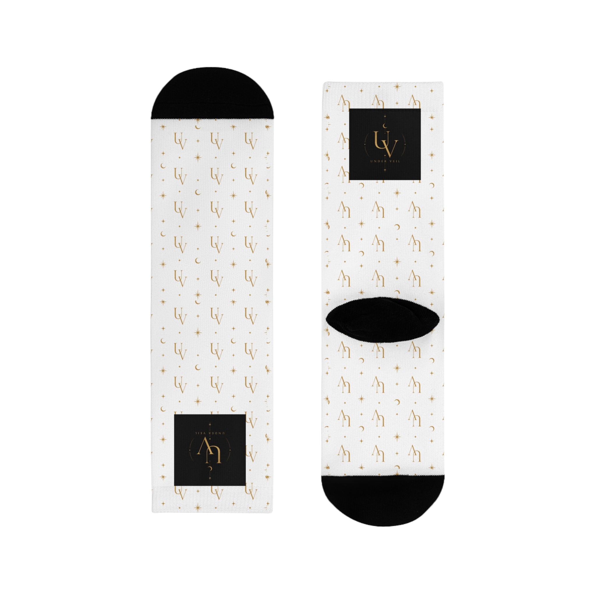 Uv stamp Crew Socks | Sublimated Animal Print Socks