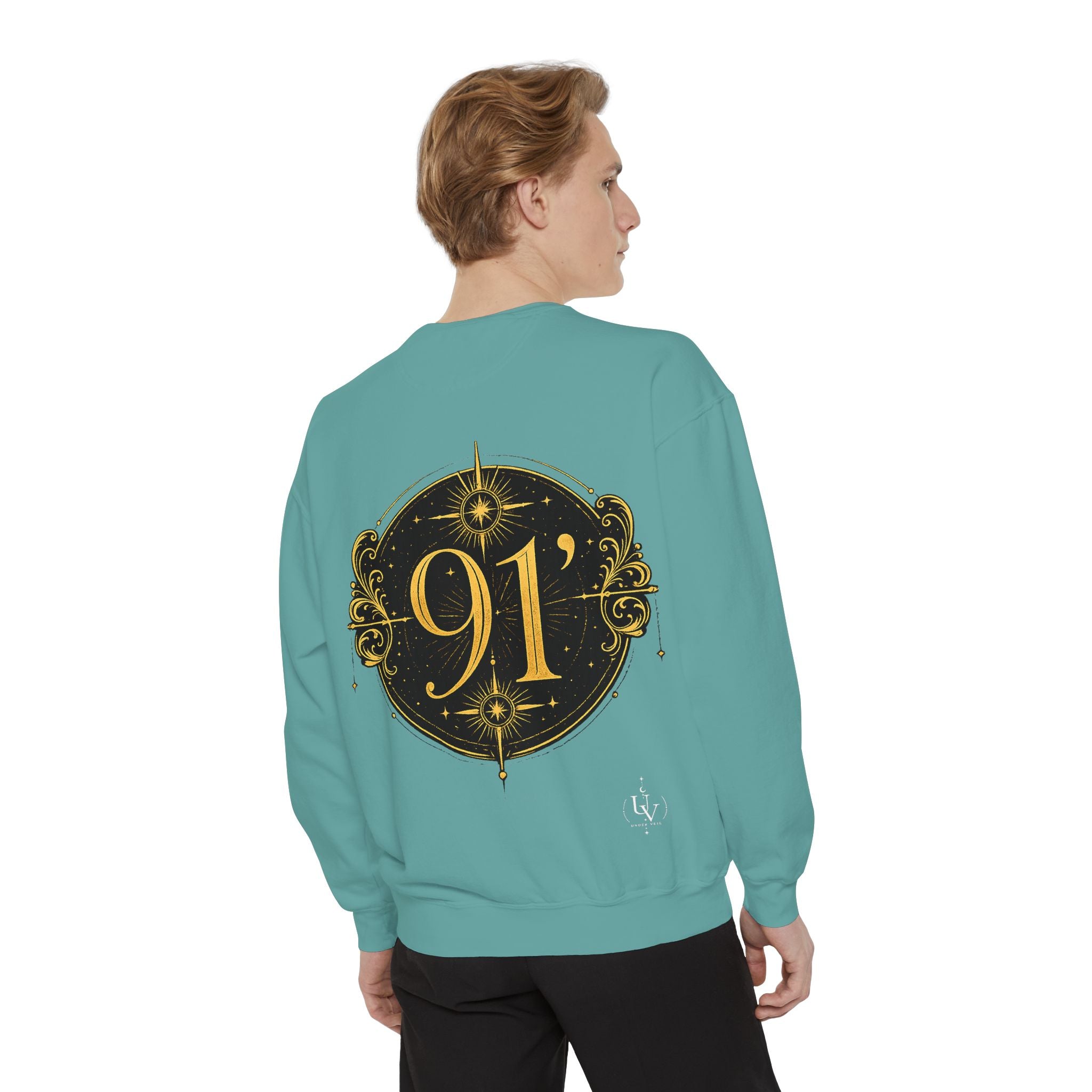 New! UV Graphics Established 91 vintage crest Sweatshirt | 91 compass back graphic