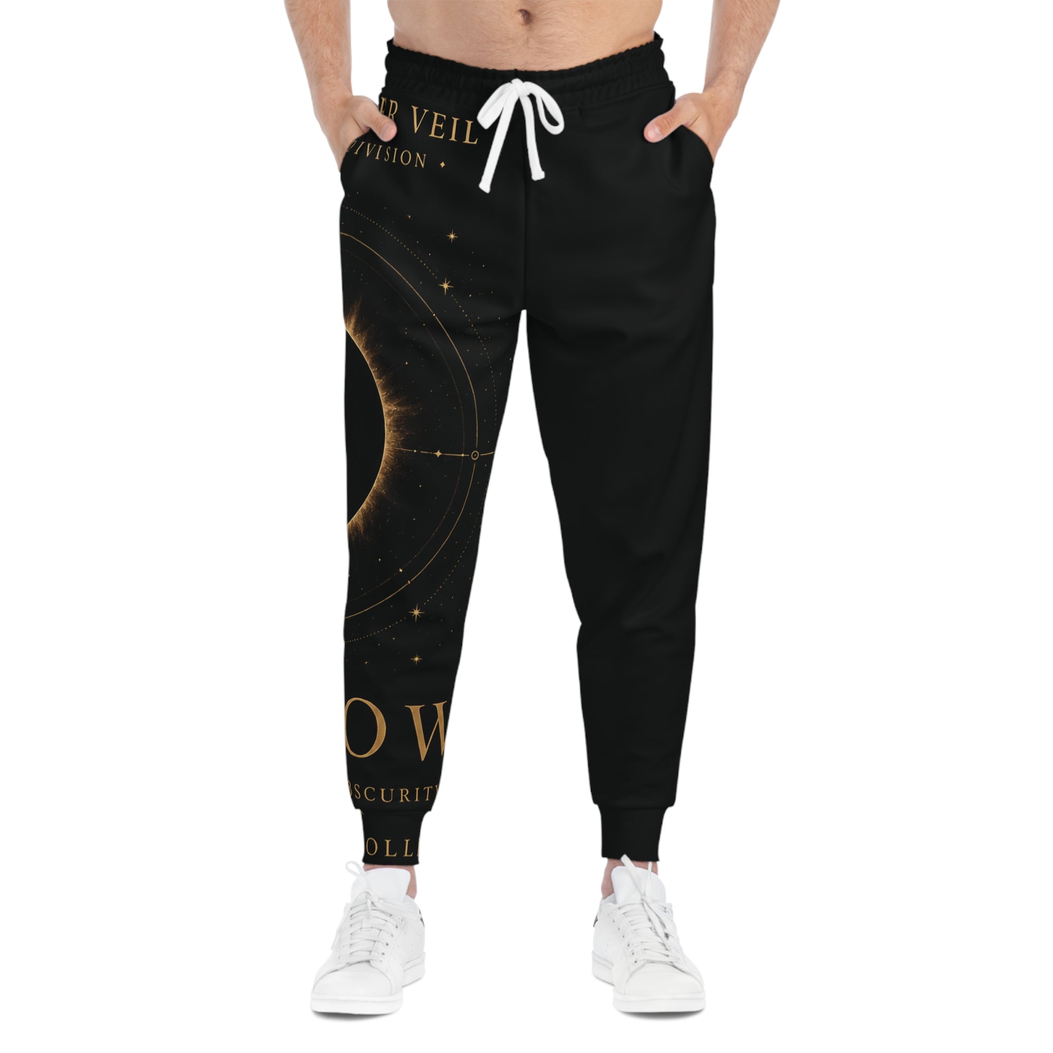 Celestial Eclipse Joggers — Astrological Moon Phase Athletic Pants