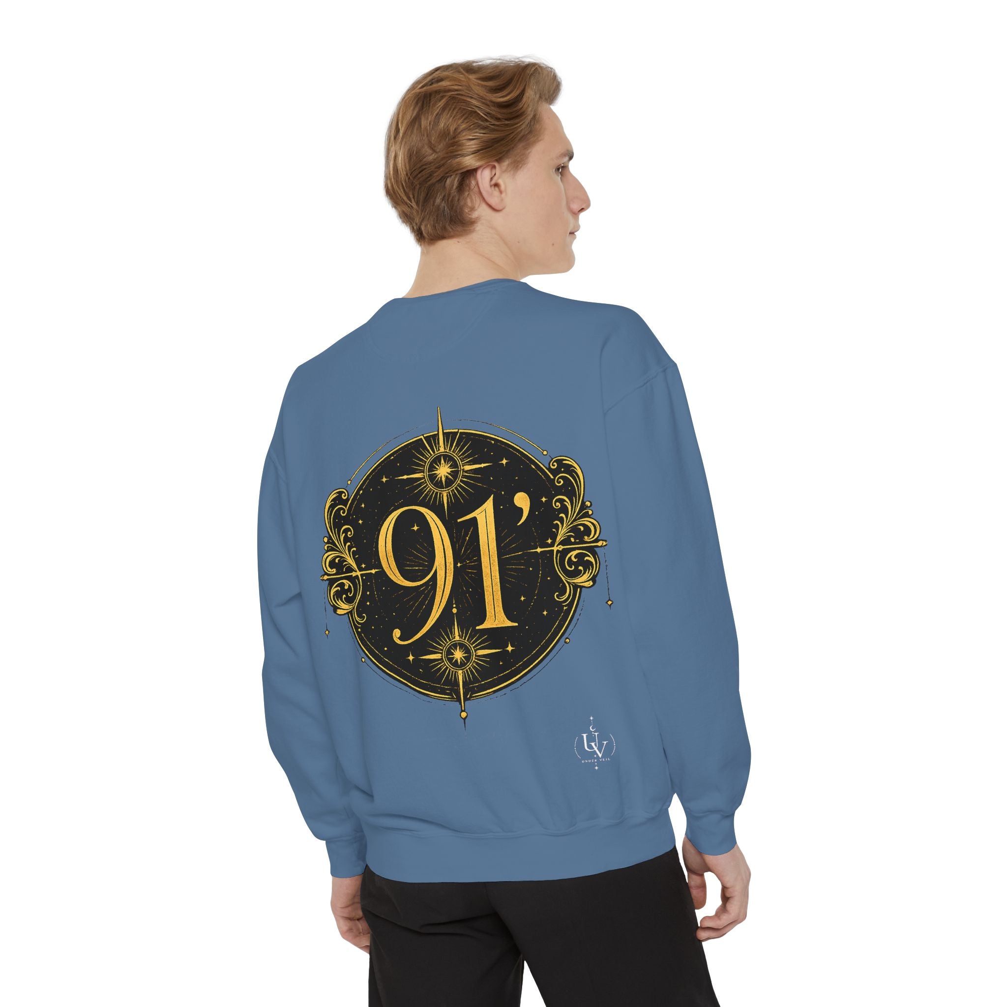 New! UV Graphics Established 91 vintage crest Sweatshirt | 91 compass back graphic