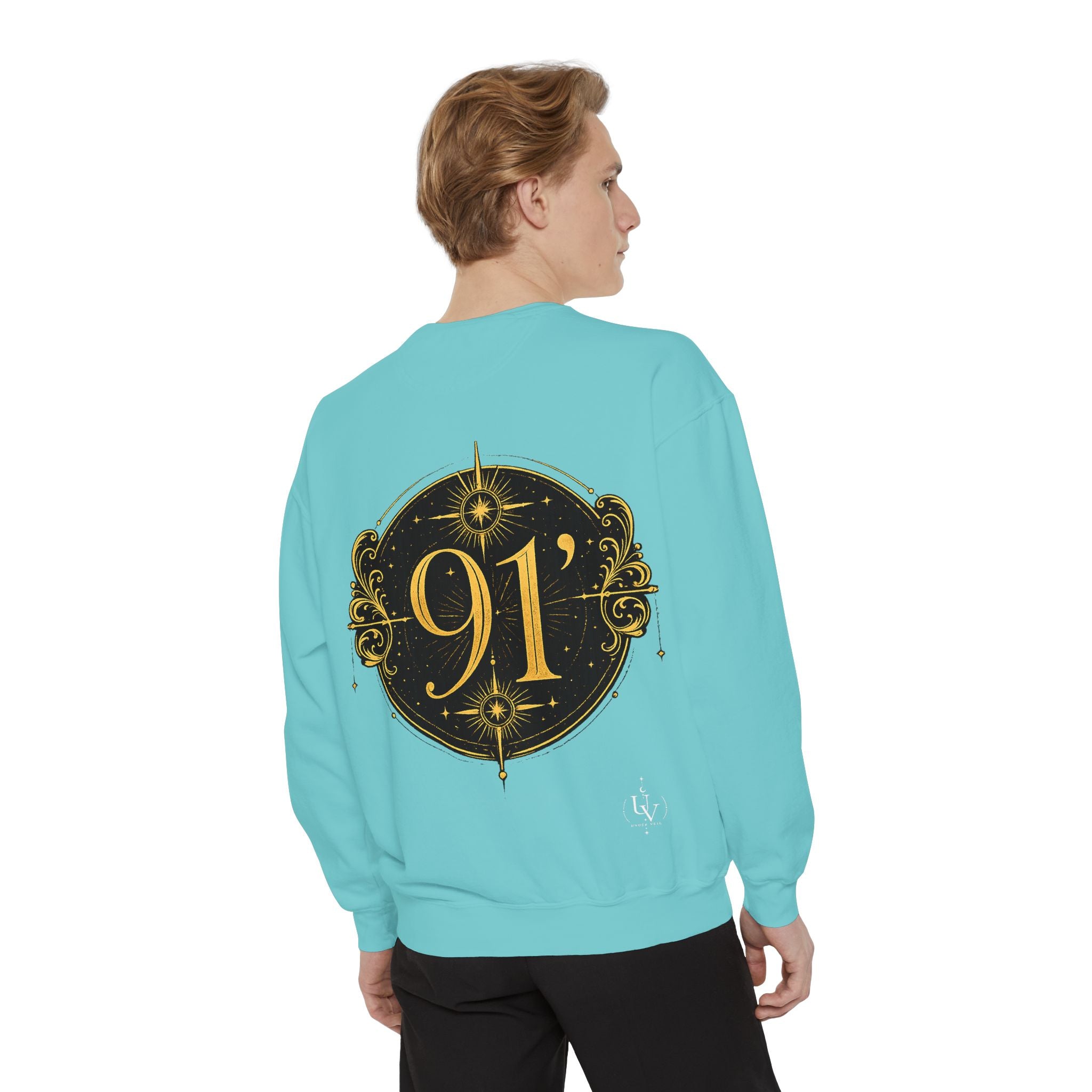 New! UV Graphics Established 91 vintage crest Sweatshirt | 91 compass back graphic