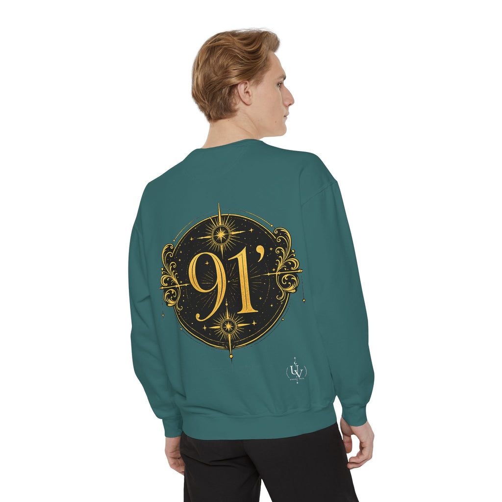 New! UV Graphics Established 91 vintage crest Sweatshirt | 91 compass back graphic