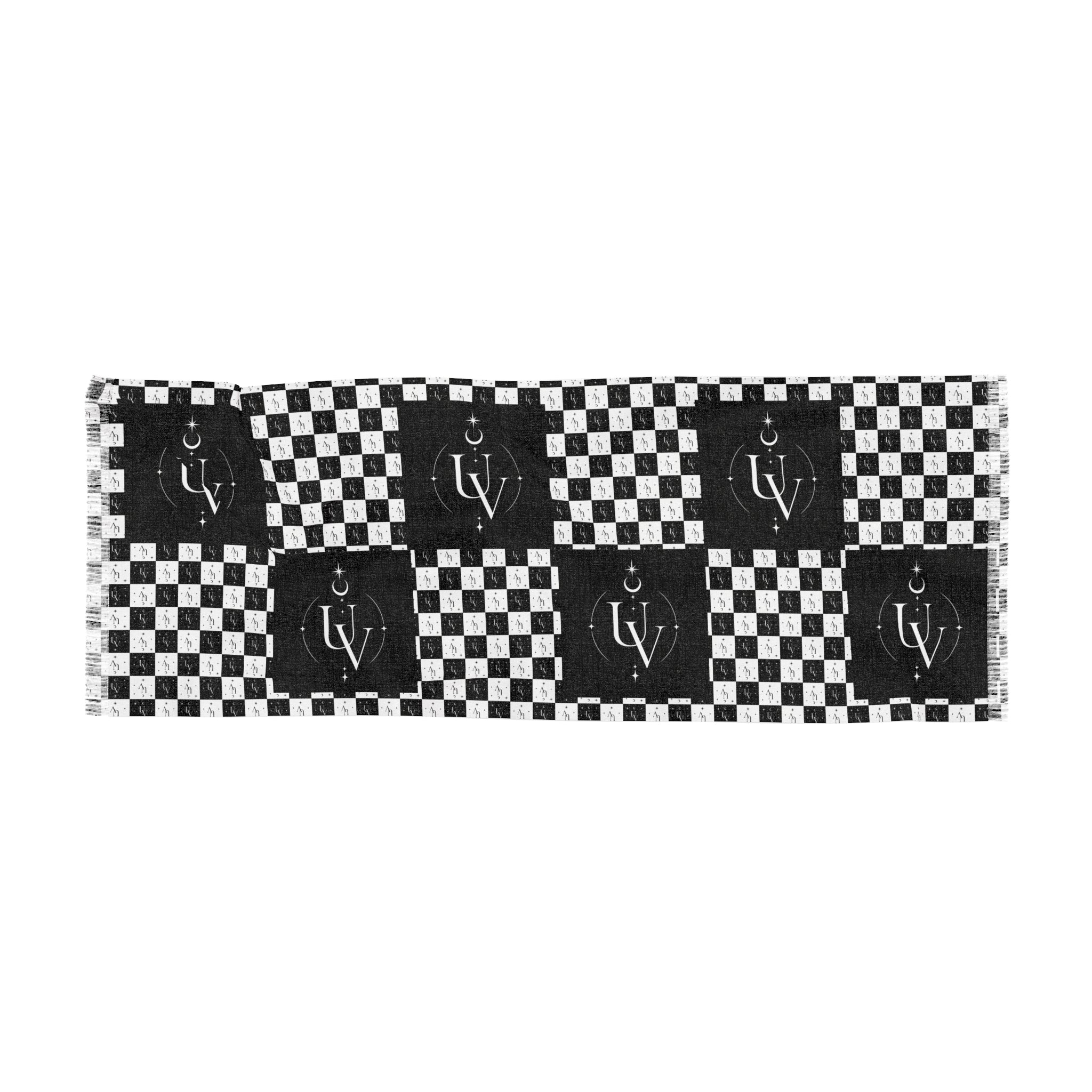 UV Signature Checkerboard Monogram Light Scarf